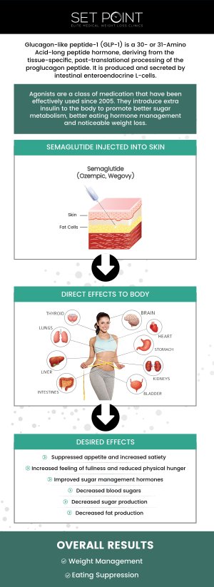 If you are starting Semaglutide GLP-1, the time it takes to suppress appetite can vary. Many patients begin noticing a reduction in hunger within the first few weeks. As the dosage gradually increases, appetite suppression becomes more noticeable, typically between weeks 4 and 8. Individual responses may differ, and some may experience effects sooner or later. Our professionals at Set Point Medical Weight Loss Clinic are here to guide you through the process and help you achieve your weight loss goals. Contact us today for more information or schedule an appointment online. We have convenient locations to serve you in Folsom, CA and Roseville, CA.